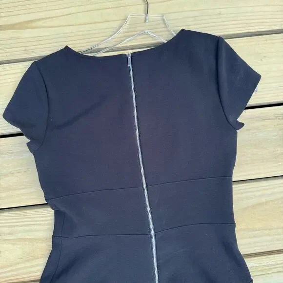 Ann Taylor Dress Black Size 2 NWT New Little Black Dress LBD Classic Event Work - Picture 5 of 9